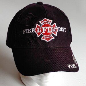 FIRE DEPARTMENT EMBROIDERED CAP Velcro Closure Muskoka Brewery Patch